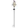 Gobo Solarleuchte LED Altsilber, Bernsteinfarben, 5-flammig