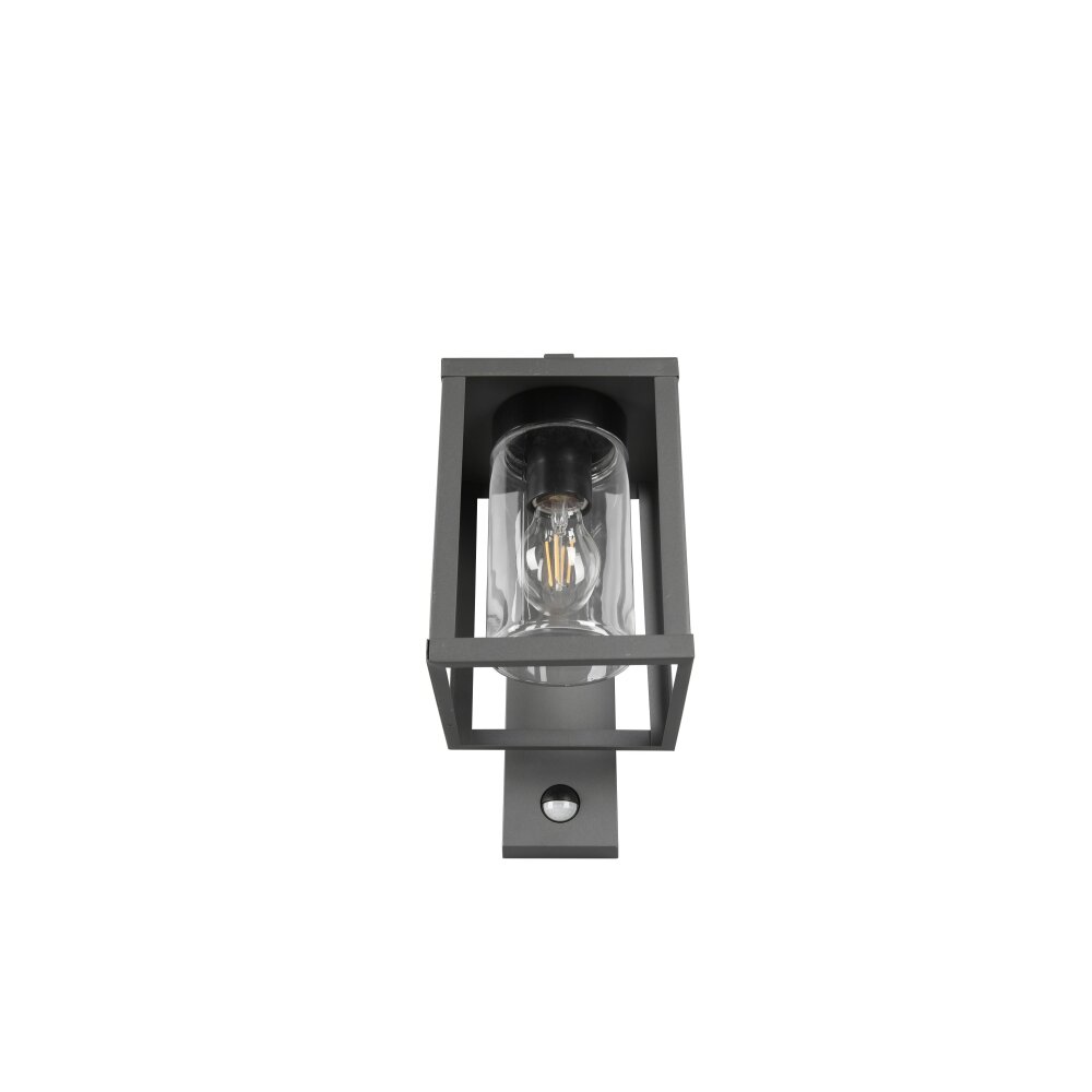 Trio Leuchten LED outdoor lamp 421560142 Cubango, cast aluminium, anthracite, shade acrylic white, incl. 1 x E27 5 Watt