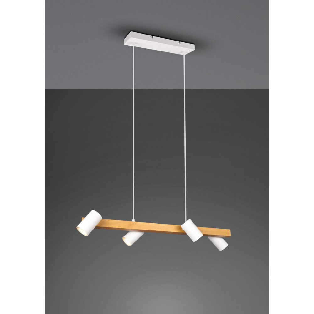 Trio Leuchten Marley Pendelleuchte Naturfarben, Weiß, 4-flammig main product photo