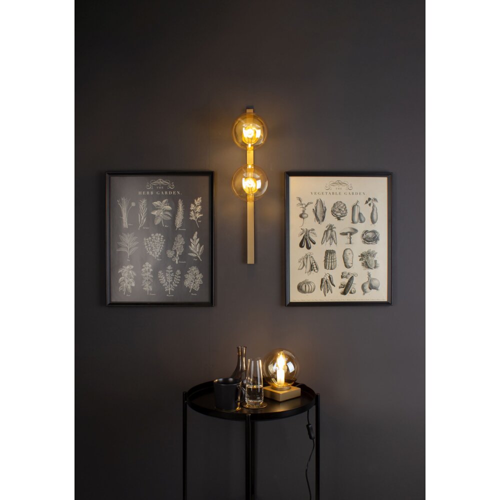 Luce Design PLUTO Wandleuchte Gold, 2-flammig main product photo
