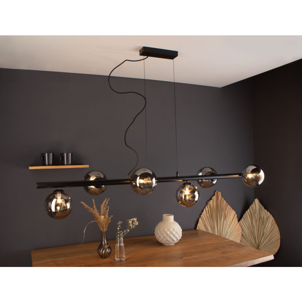 Luce Design 9120-S6 Pendelleuchte NEPTUN Schwarz NERO