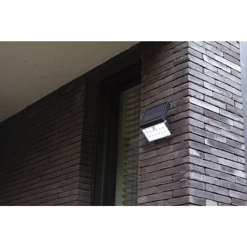 Lutec Lampen TUDA Außenwandleuchte LED Schwarz, 1-flammig, Bewegungsmelder main product photo