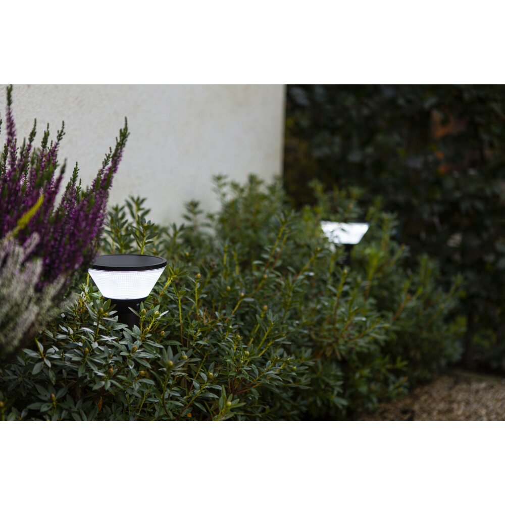 Lutec Lampen KARLO Wegeleuchte LED Schwarz, 1-flammig, Bewegungsmelder, Farbwechsler main product photo