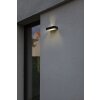 Lutec Lampen FADI Außenwandleuchte LED Schwarz, 1-flammig, Bewegungsmelder