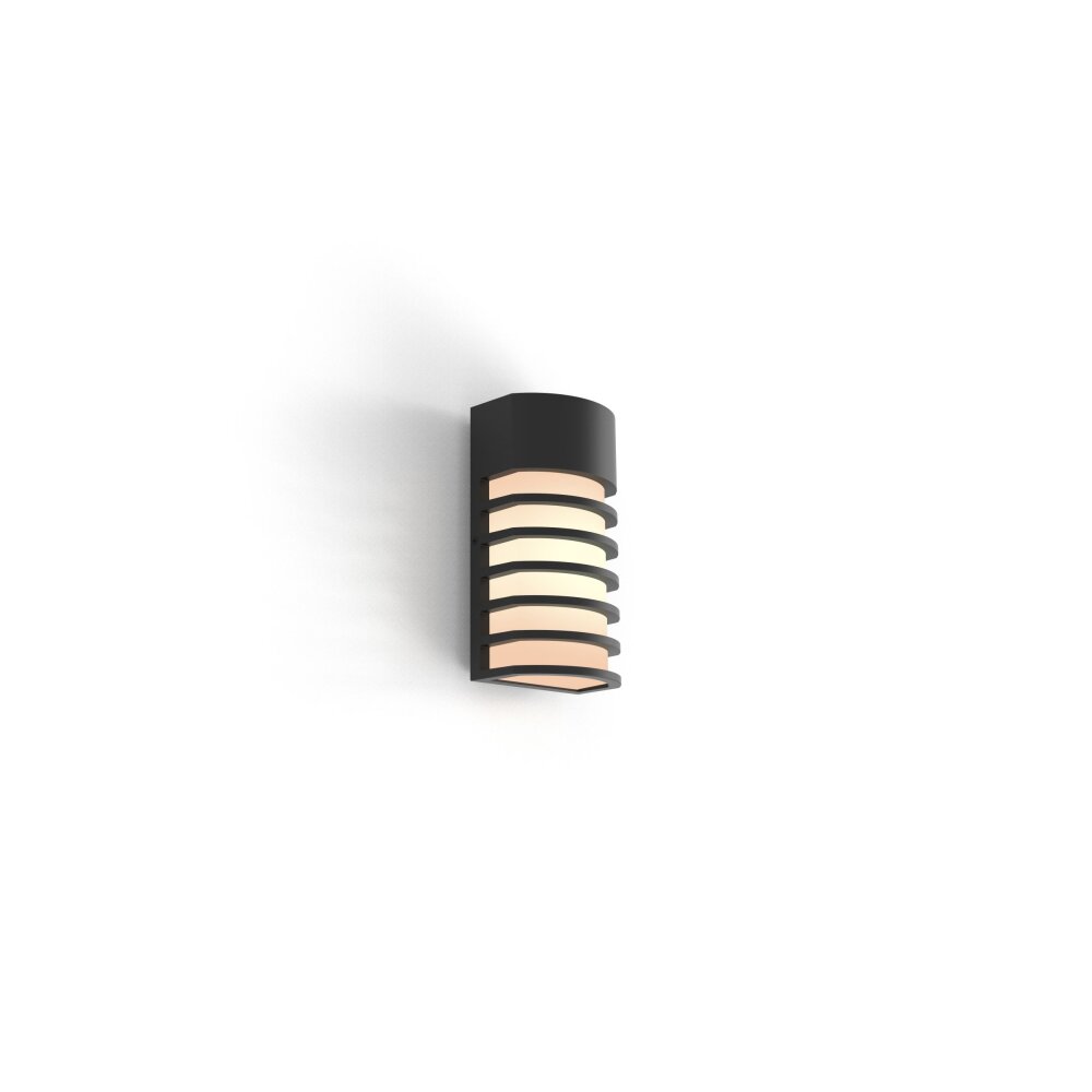 Lutec Lampen FULTON Außenwandleuchte Schwarz, 1-flammig main product photo