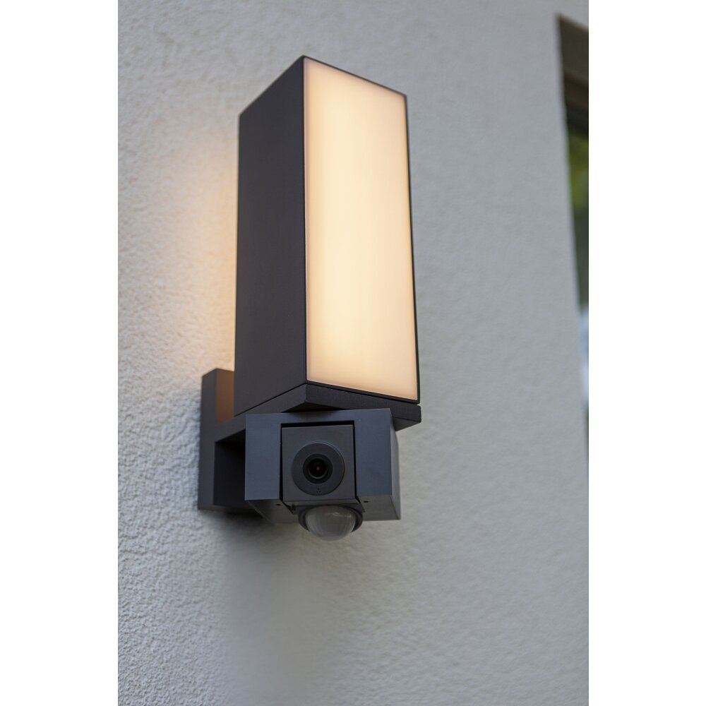 Lutec Lampen CUBA Außenwandleuchte LED Anthrazit 5193812118