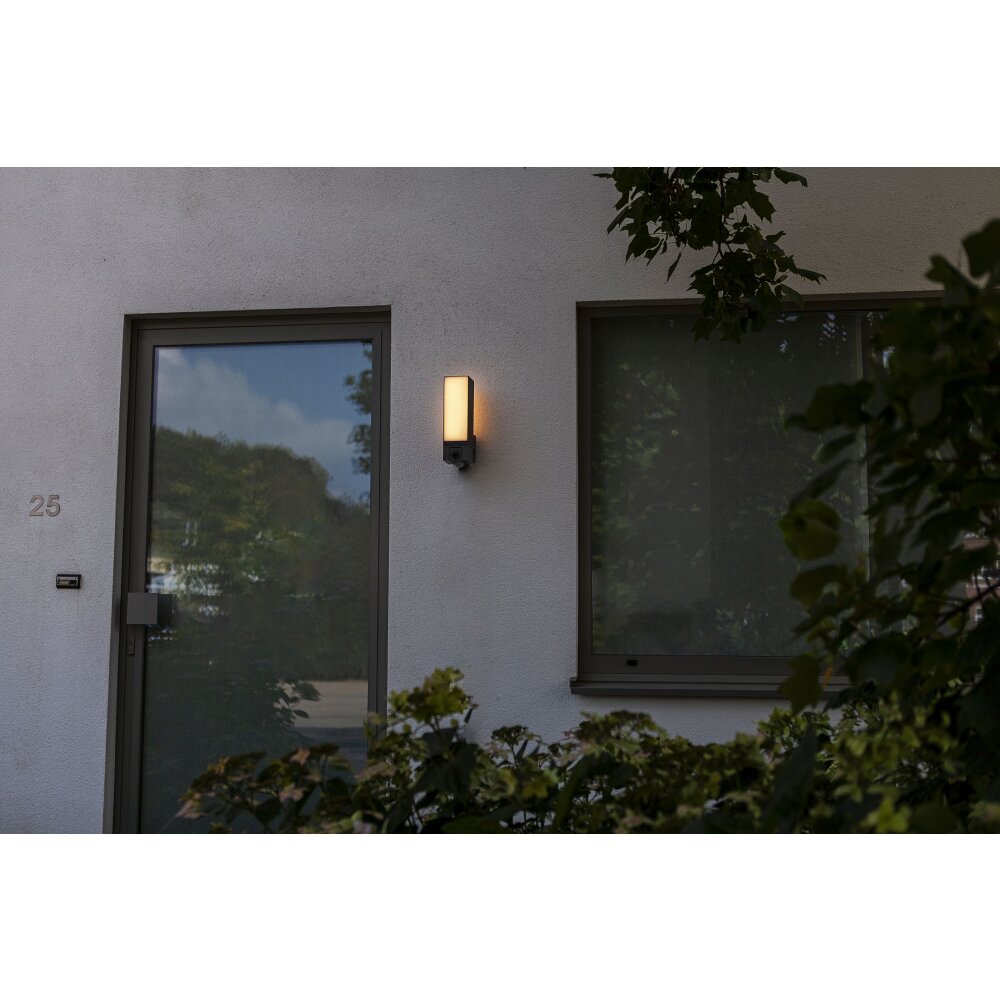 Lutec Lampen CUBA Außenwandleuchte LED Anthrazit 5193812118