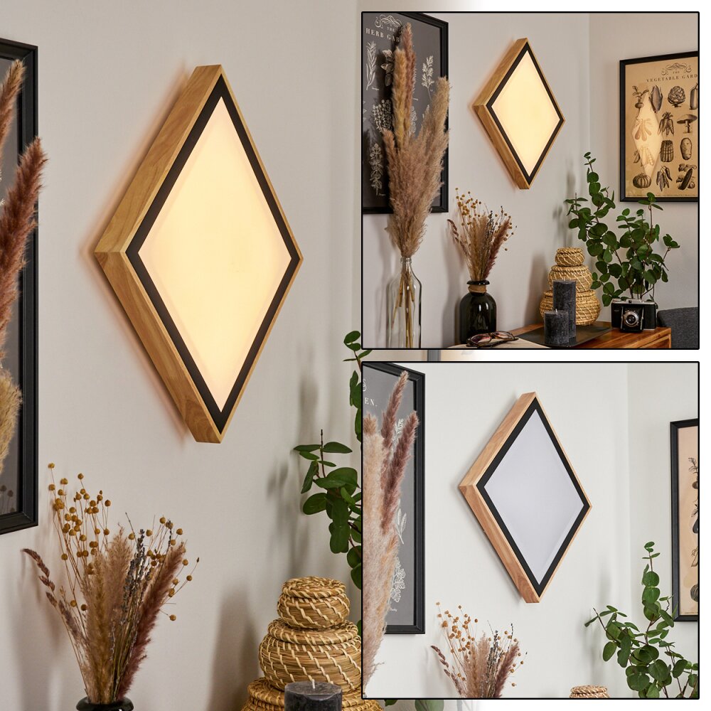 Corinto Wandleuchte LED Naturfarben, Schwarz, 1-flammig main product photo