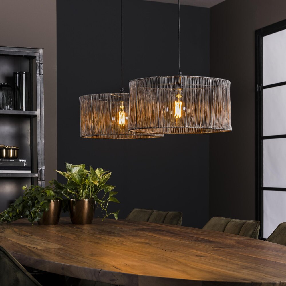 Perales Pendelleuchte Altsilber, 2-flammig main product photo