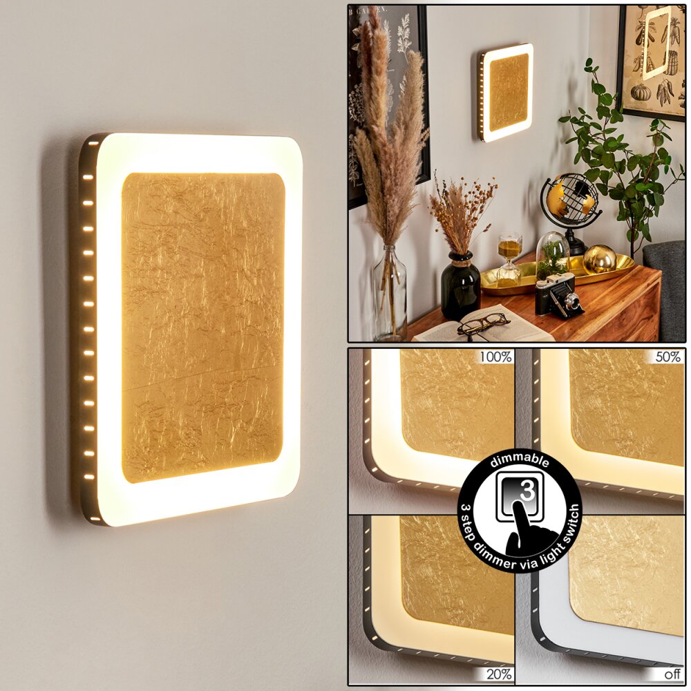 Guacacallo Wandleuchte LED Gold, Schwarz, Weiß, 1-flammig main product photo