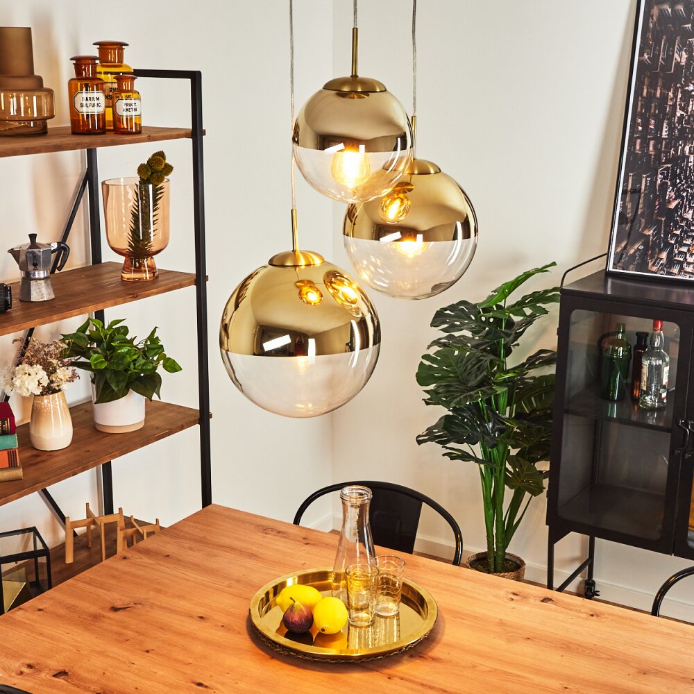 Degevos Hängeleuchte Gold, 3-flammig main product photo