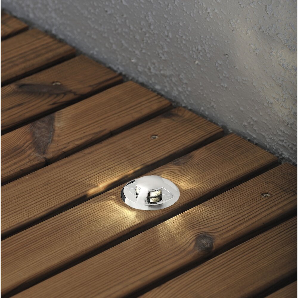 Konstsmide Mini Bodeneinbauleuchte Silber, 3-flammig main product photo
