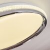 Alberton Deckenpanel LED Chrom, Transparent, Klar, Weiß, 1-flammig