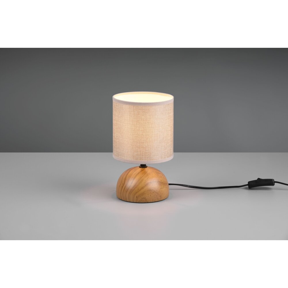 Reality Luci Tischleuchte Holzoptik, 1-flammig main product photo