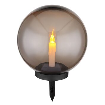 Globo Kugel-Solarleuchte LED Schwarz, 1-flammig