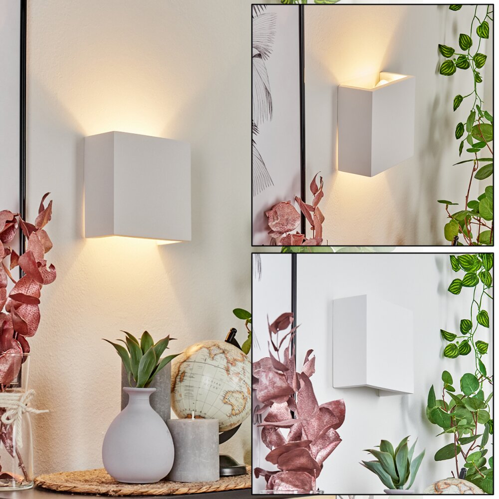 Calama Wandleuchte Weiß, 1-flammig main product photo