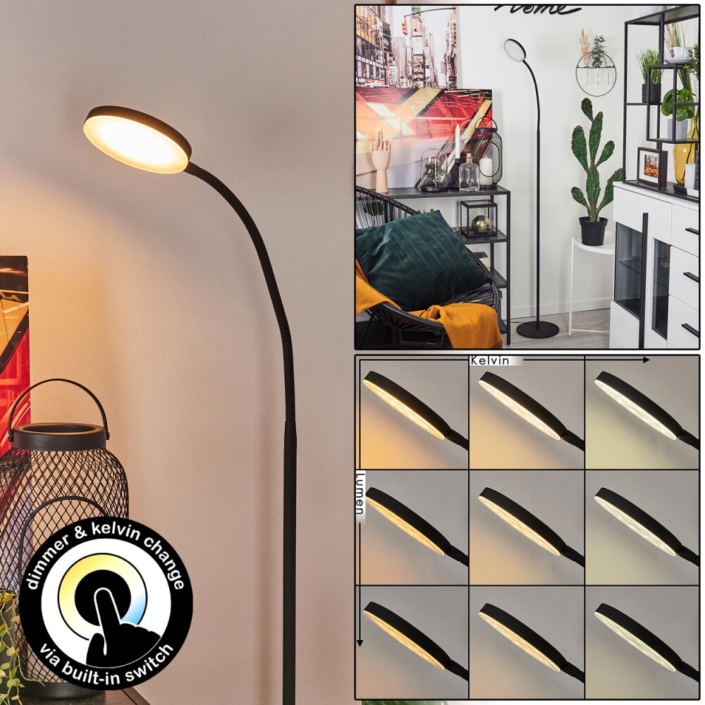 Haltia Stehleuchte LED Schwarz, 1-flammig main product photo