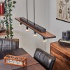 Deadwood Pendelleuchte LED Braun, Holzoptik, 5-flammig