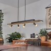 Deadwood Pendelleuchte LED Braun, Holzoptik, 5-flammig