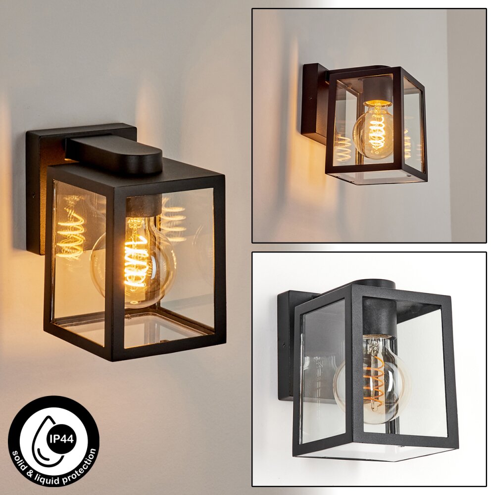 Terioja Außenwandleuchte Schwarz, 1-flammig main product photo