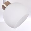 Motala Deckenleuchte LED Nickel-Matt, 2-flammig, Fernbedienung, Farbwechsler