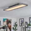 Nabbas Deckenpanel LED Schwarz, 1-flammig, Fernbedienung