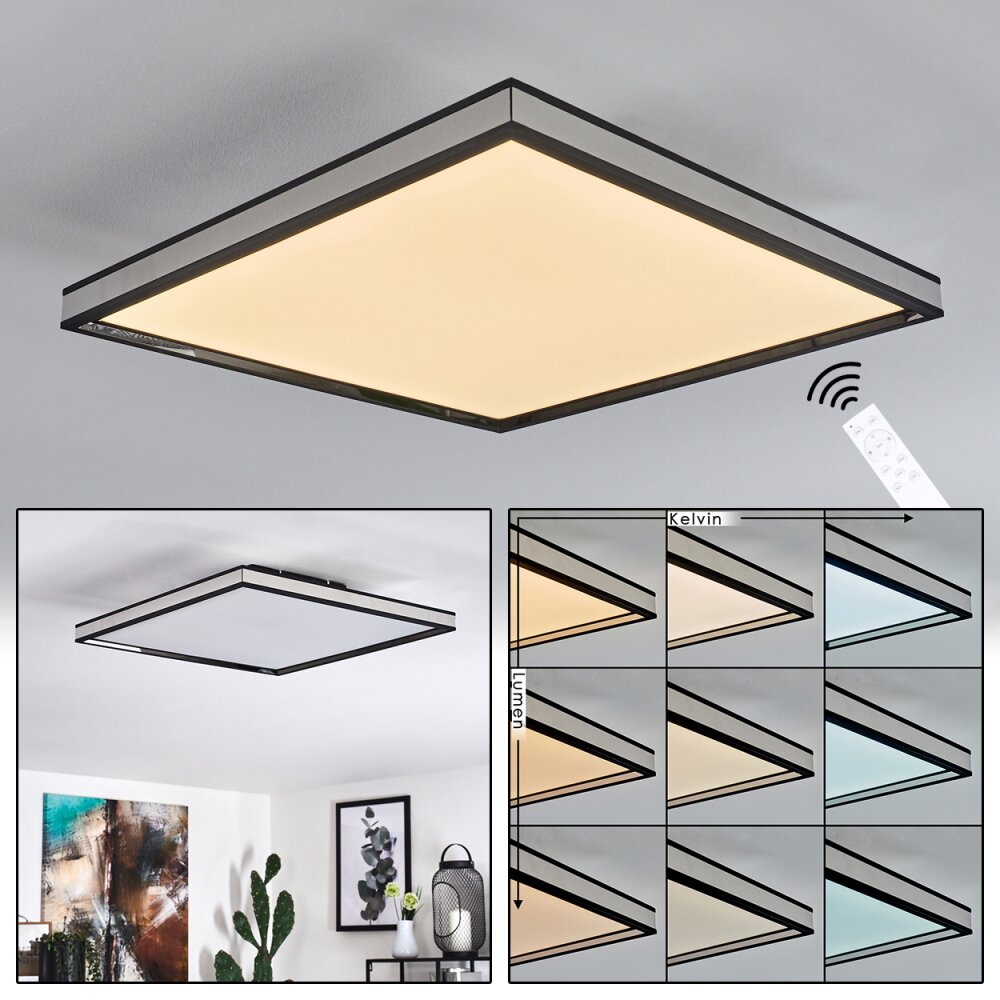 Nabbas Deckenpanel LED Schwarz, 1-flammig main product photo