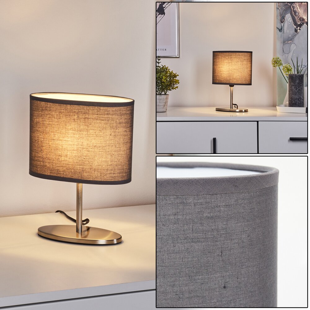 Oilinki Tischleuchte Nickel-Matt, 1-flammig main product photo