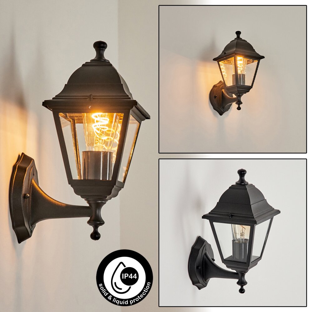 Murto Außenwandleuchte Schwarz, 1-flammig main product photo