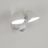 Langra Außenwandleuchte LED Weiß, 2-flammig, Bewegungsmelder