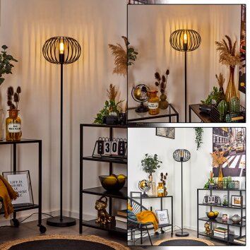 Trapichera Stehleuchte Schwarz, 1-flammig