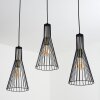 Samorinha Pendelleuchte Messing, Schwarz, 3-flammig