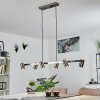 Zuoz Pendelleuchte Nickel-Matt, 6-flammig