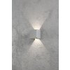 Konstsmide Cremona Wandleuchte LED Grau, 2-flammig
