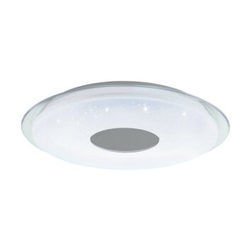 Eglo Leuchten LANCIANO-Z Deckenleuchte LED Transparent, Klar, Weiß, 4-flammig, Farbwechsler