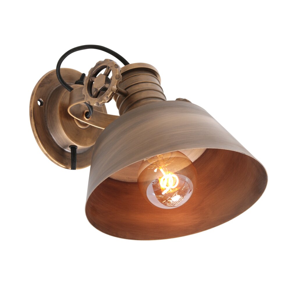 Steinhauer Sprocket Wandleuchte Bronze, 1-flammig main product photo
