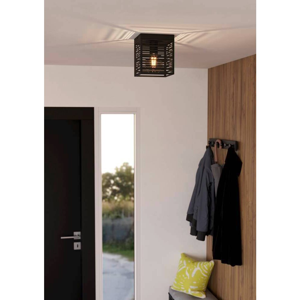 Eglo PIEDRITAS Deckenleuchte Schwarz, 1-flammig main product photo