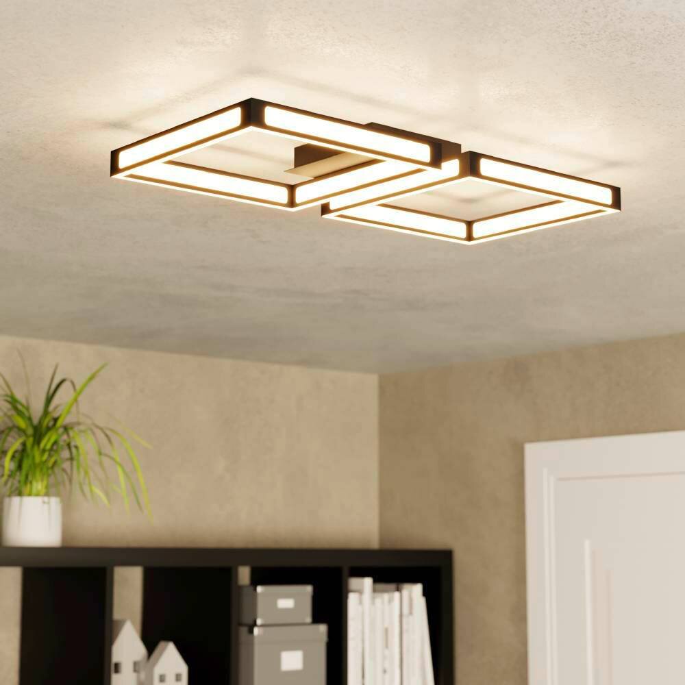 Eglo ALTAFLOR Deckenleuchte LED Schwarz, 8-flammig main product photo