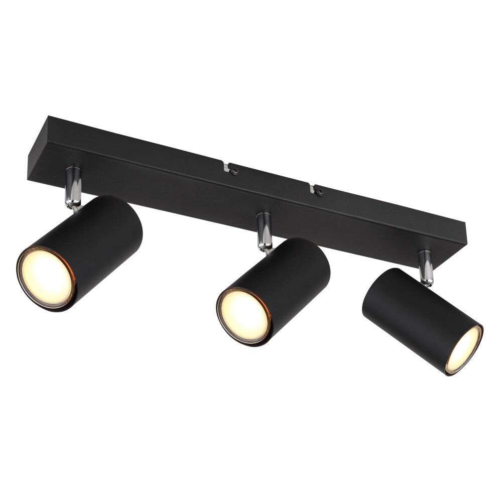 Globo ROBBY Deckenleuchte Schwarz, 3-flammig main product photo