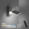 Paul Neuhaus PURE-MIRA Wandleuchte LED Aluminium, 1-flammig, Fernbedienung