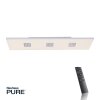 Paul Neuhaus PURE-NEO Deckenleuchte LED Aluminium, 3-flammig, Fernbedienung