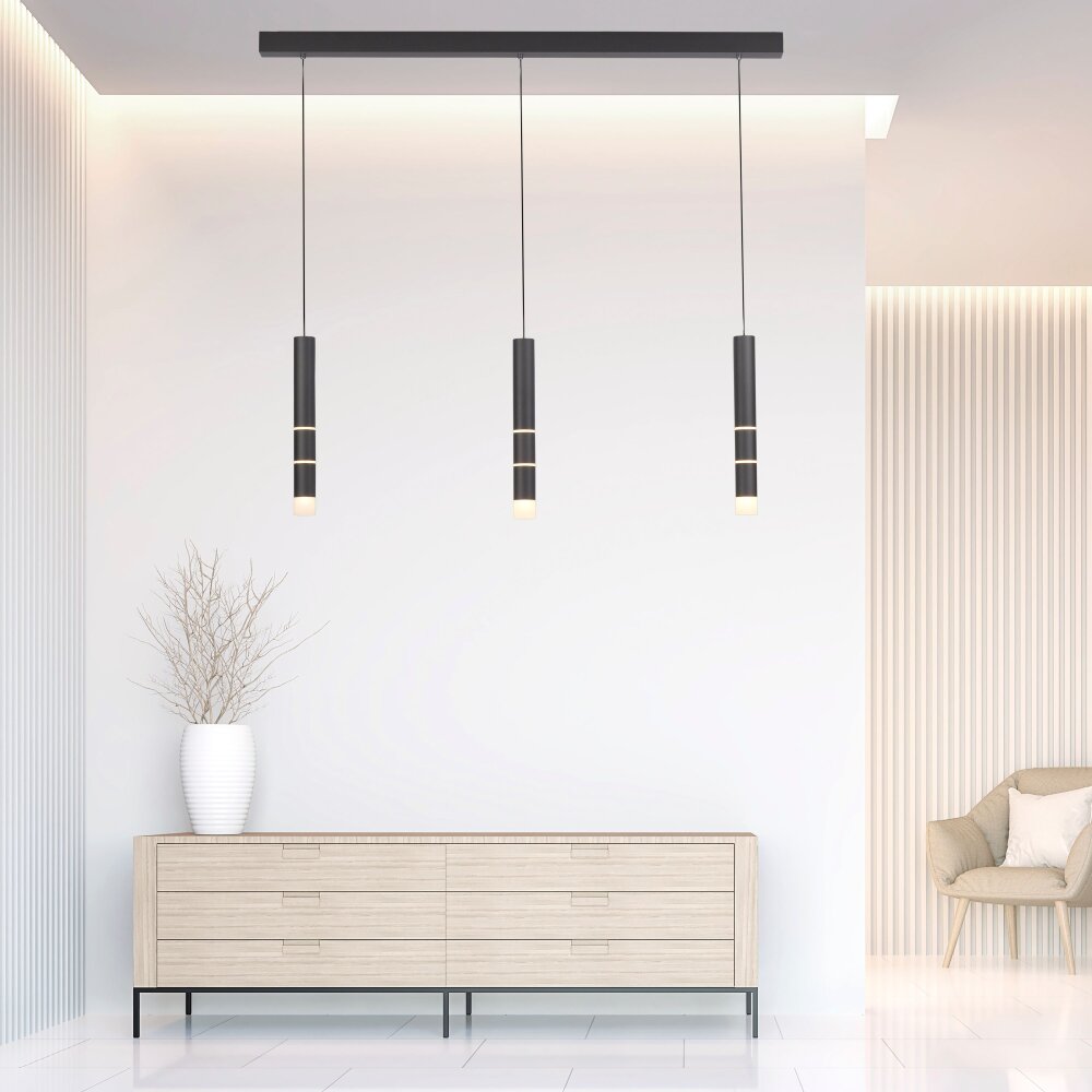 Paul Neuhaus PURE-VEGA Pendelleuchte LED Schwarz, 9-flammig main product photo