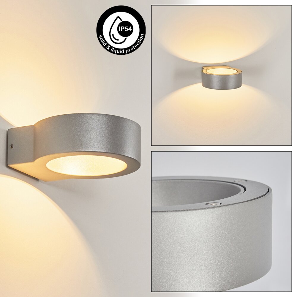 Azervadinha Außenwandleuchte LED Silber, 1-flammig main product photo