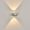 Curvel Außenwandleuchte LED Silber, 2-flammig