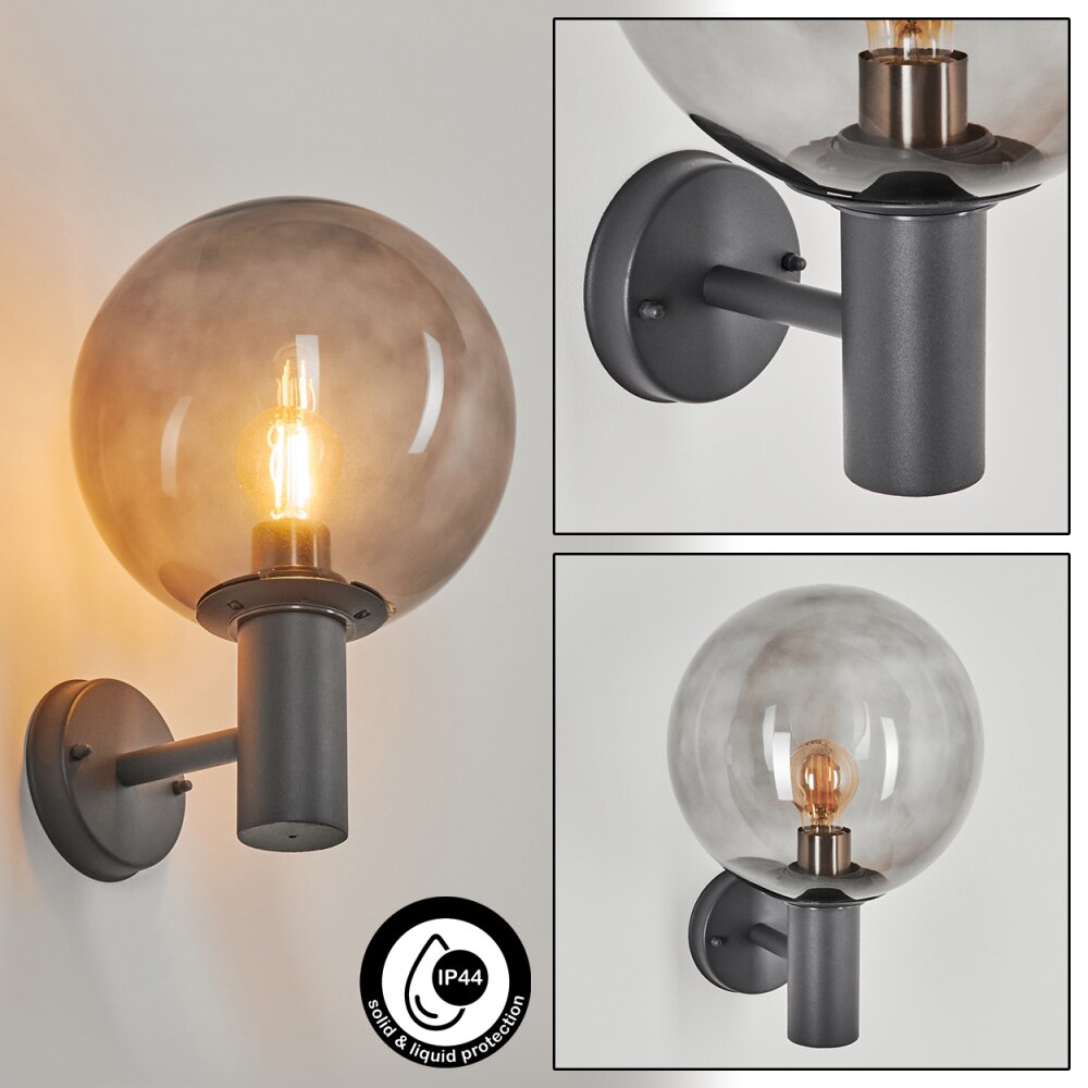 Bostarenga Außenwandleuchte Anthrazit, 1-flammig main product photo