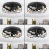 Moscavide  Deckenventilator Messing, Schwarz, 4-flammig, Fernbedienung