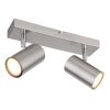 Globo ROBBY Deckenleuchte Nickel-Matt, 2-flammig Globo ROBBY Deckenleuchte Nickel-Matt, 2-flammig