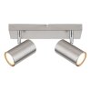 Globo ROBBY Deckenleuchte Nickel-Matt, 2-flammig Globo ROBBY Deckenleuchte Nickel-Matt, 2-flammig