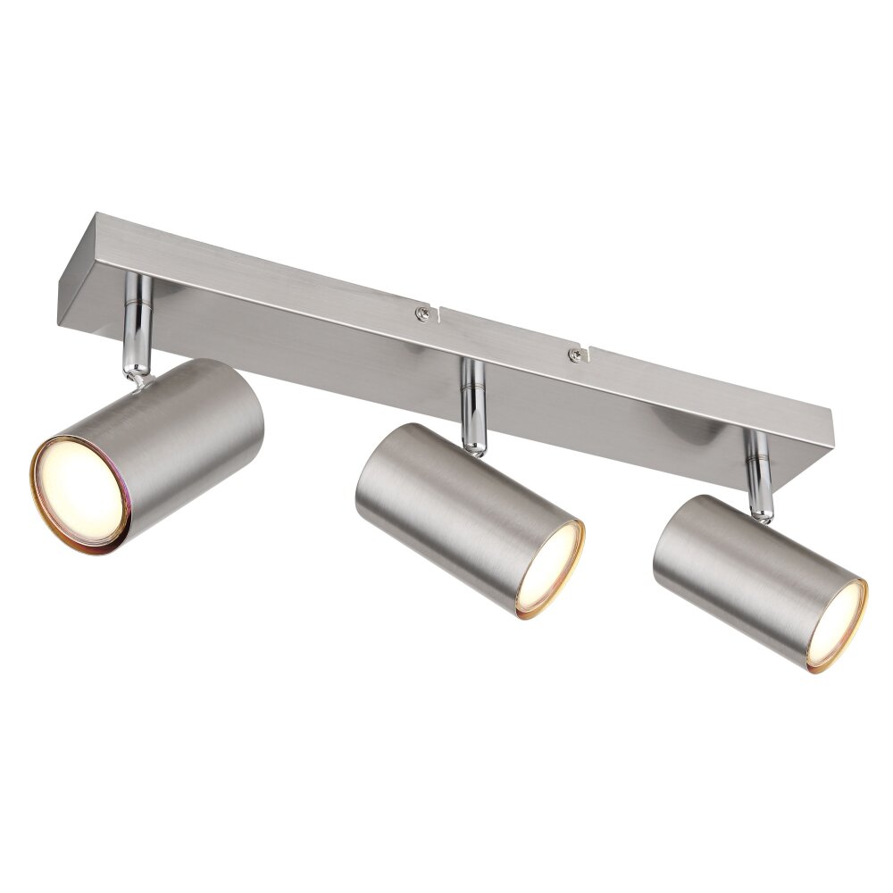 Globo ROBBY Deckenleuchte Nickel-Matt, 3-flammig main product photo