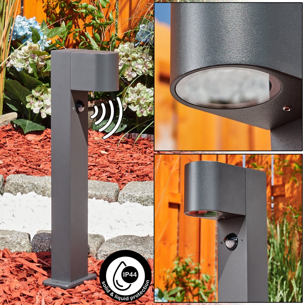Kingstown Wegeleuchte Anthrazit, 1-flammig, Bewegungsmelder main product photo